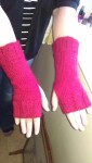 Red ‘Alice’ mitts 1